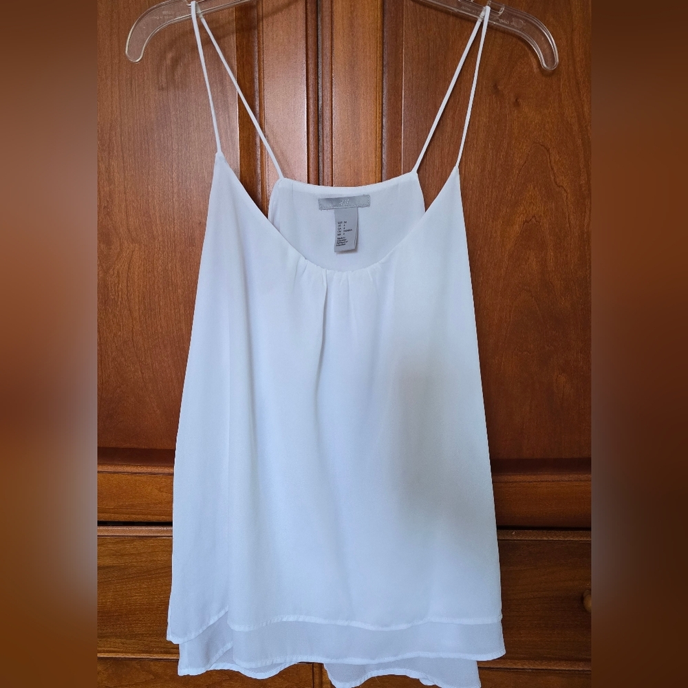 H&M White Camisole Top, 4